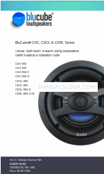 BluCube CXC Series Manuale d'uso e manuale d'installazione