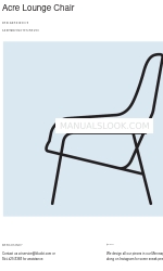 BluDot Acre Lounge Chair Montageopmerkingen