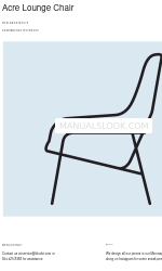 BluDot Acre Lounge Chair Notas de montagem