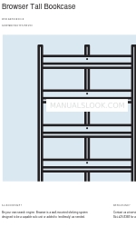 BluDot Browser Tall Bookcase Montageopmerkingen