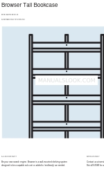 BluDot Browser Tall Bookcase Примітки до збірки