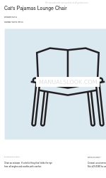 BluDot Cat's Pajamas Lounge Chair Assembly Notes