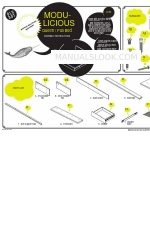 BluDot Modu-licious MD1-QUENBD-GO Assembly Instructions