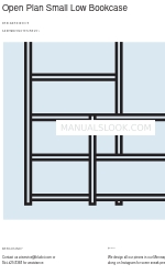 BluDot Open Plan Small Low Bookcase Notes d'assemblage