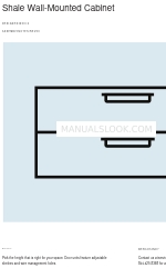 BluDot Shale 2 Door 2 Drawer Wall-Mounted Cabinet Assembly Notes