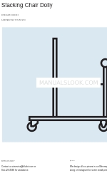 BluDot Stacking Chair Dolly 組み立てに関する注意事項