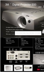 3M Multimedia Projector X50 Fiche technique