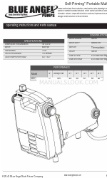 Blue Angel Pumps 50TK Manual de instruções e de peças