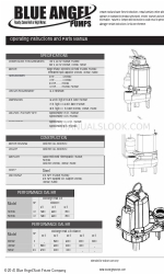 Blue Angel Pumps F50SW Petunjuk Pengoperasian dan Manual Suku Cadang