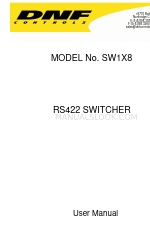 DNF Controls SW1X8 Podręcznik użytkownika