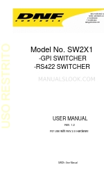 DNF Controls SW2X1-RS422 User Manual