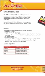 ACP-EP Memory MMCmobile EPMM/1GB-MOBILE Ficha de datos