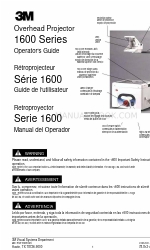 3M Overhead Projector 1600 Series Manuel de l'opérateur