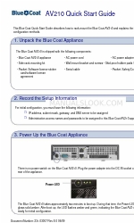 Blue Coat AV210 Skrócona instrukcja obsługi
