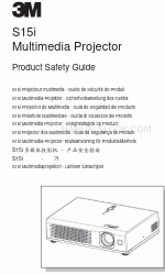 3M S15I - Digital Projector SVGA LCD Manual de Segurança do Produto