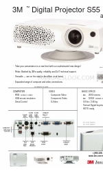 3M S55 - Digital Projector SVGA LCD Spezifikation