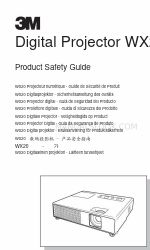 3M WX20 - Digital Projector WXGA LCD Handbuch zur Produktsicherheit