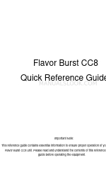 Flavor Burst CC8 Panduan Referensi Cepat