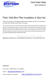 Fleck 7000 Handbuch für Installation und Inbetriebnahme