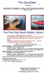 DockCraft DockSider DS200 조립, 설치, 설정 및 작동 지침