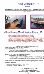 DockCraft The DockSider 100 Series Instructions d'assemblage, d'installation et d'utilisation