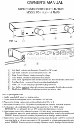 ETA Systems PD11LV Gebruikershandleiding