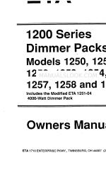 ETA Systems 1250 Owner's Manual