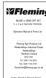 FLEMING TOP5 Operator's Manual & Parts List