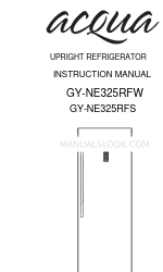 Acqua GY-NE325RFS 사용 설명서