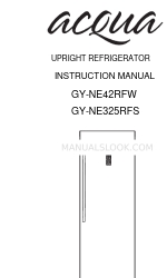 Acqua GY-NE325RFS 사용 설명서