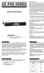 Clinton Electronics CE-PSG-5088V Manuale di installazione rapida