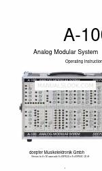 DOEPFER A-100 Series Manual de Instruções