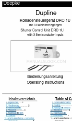 Doepke DRO 1U Operating Instructions Manual