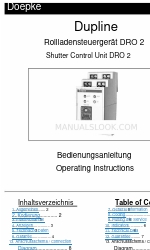 Doepke Dupline DRO 2 Operating Instructions Manual