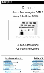 Doepke Dupline DSM 8 Operating Instructions Manual