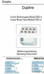 Doepke Dupline DSU 8 Operating Instructions Manual