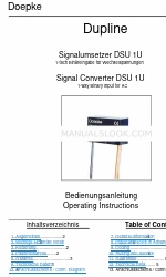 Doepke Dupline DSU 1U Manual de instrucciones