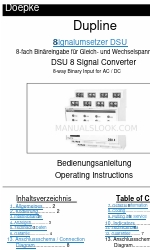 Doepke Dupline DSU 8 Manuale di istruzioni per l'uso