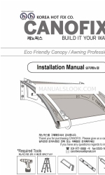 Canofix Eco Friendly Canopy Manuale di installazione