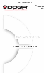 DOGA BA PC Series Manual de instrucciones