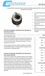 Clockaudio SM 80 Manuel de l'utilisateur