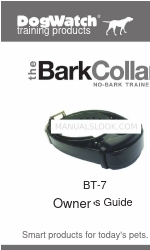 DogWatch The Bark Collar BT-7 Manual del usuario