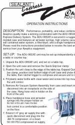 Aseptico Sealant Express ADU-08SXE Instrucciones de uso