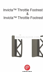 Asetek Invicta Throttle Footrest L Installatiehandleiding