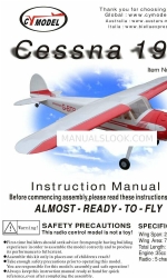 CYmodel Cessna 195 Manual de instrucciones