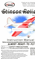 CYmodel CY8025 Stinson Reliant Instruction Manual