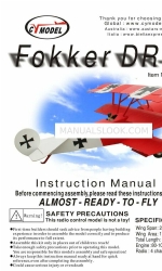 CYmodel fokker DR-1 Instruction Manual