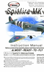 CYmodel Spitfire MK IX CY8144B Instruction Manual