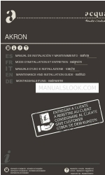 Acquabella AKRON Handbuch für Wartung und Installation