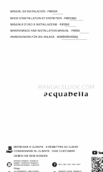 Acquabella HERA Handbuch für Wartung und Installation